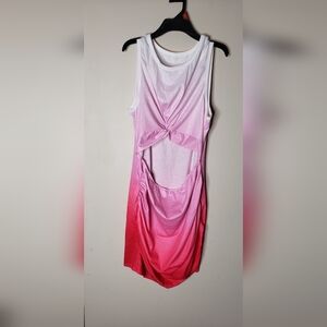 Pink and Red Ombre Dress